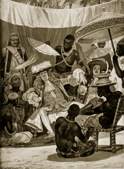 Tidlig britisk bosættelse i Guldkysten af Richard Caton Woodville junior